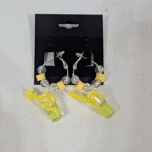 Lemon Drink 3D Earrings